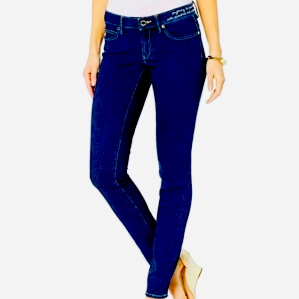 NWOT Lilly Pulitzer Womens South Ocean Skinny Jeans in Royal Palm Wash Size 00